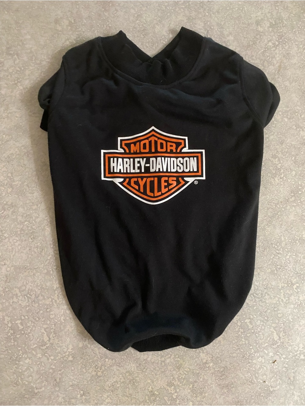 Harley-Davidson Black Dog Tee with Orange Logo